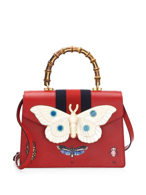 gucci red bag|red gucci bag with butterfly.